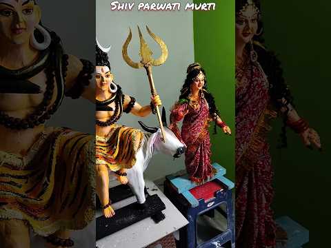 Shivratri special || Shiv murti Colour process #Shorts