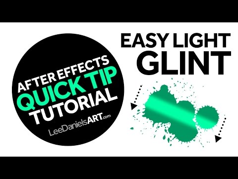 After Effects Tutorial | QUICK TIP | Easy Light Glint