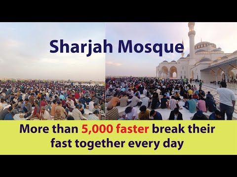 More Than 5,000 Faster Do the Ifter Every Day | Sharjah Central Mosque