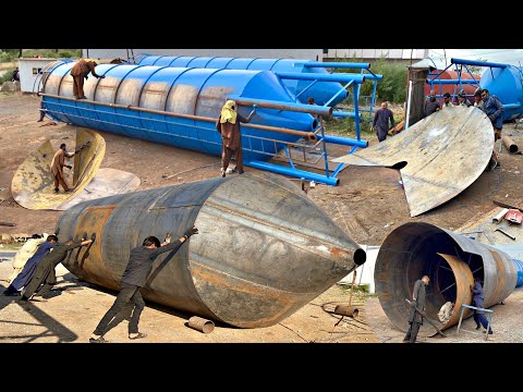 How To Manufacture a LARGE SILO TANK | How Long Does it Take To Store Cement in it /