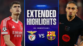 Benfica vs. Barcelona: Extended Highlights | UCL Round Of 16 Leg 1 | CBS Sports Golazo