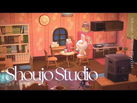 Shoujo Studio 🍓 | Soft Piano Jazz & Shoujo Anime Vibes | Animal Crossing BGM 𖡼.𖤣𖥧