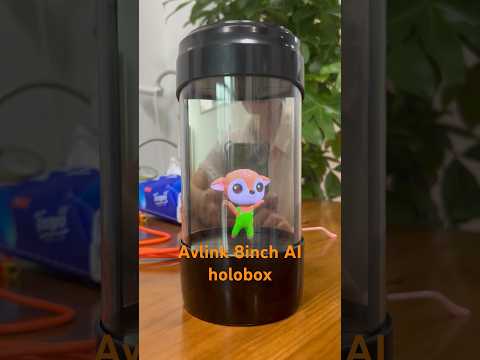 Avlink small size 8inch AI holobox LCD display transparent touch screen OEM and ODM manufacturer