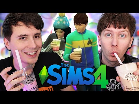 BUBBLE TEA WITH THE BOYS - Dan and Phil play The Sims 4: Season 2 #9