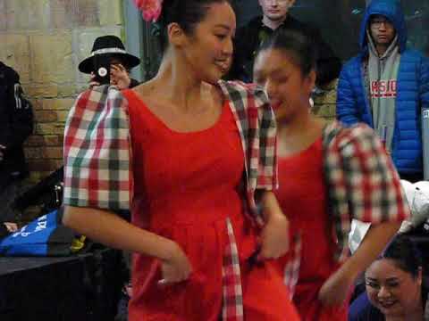 Folklorico Dancers Perform "Tinikling" at Christmas Night Market