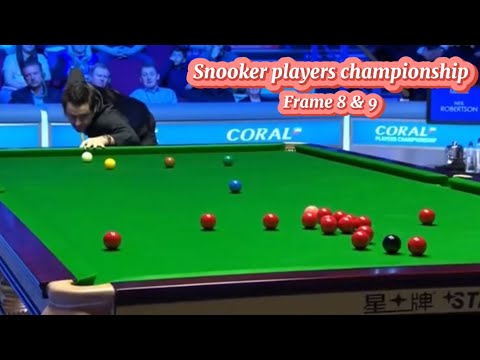 Snooker player championship Ronnie O’Sullivan Vs Neil Robertson ( frame 8 & 9).