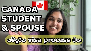 Canada Student Visa  🇨🇦 |  Documents and Cost Sinhala | Student & Spouse #canada #srilanka #student