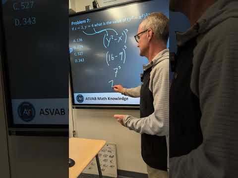 ASVAB Math Knowledge, Algebra Substitution