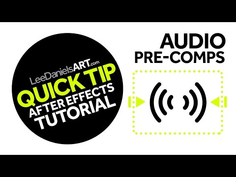 After Effects Tutorial | QUICK TIP | Audio Precomps