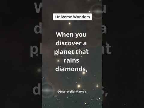 Diamond-Raining Planet: Wild Space Surprises!#Space Stories #CosmicMysteries #Astrophysics #shorts