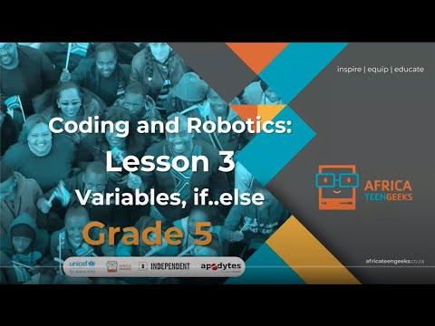 Grade 5 Coding | Lesson 18 | Variables, If...Else