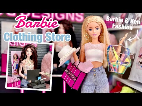 Barbie Doll Clothing Store! Making a Trendy Gen Z Boutique For Barbie & Ken Doll Fashion