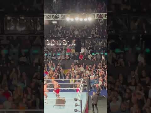 LA Knight with a beat down to Solo Sikoa!!!WWE Live Nottingham