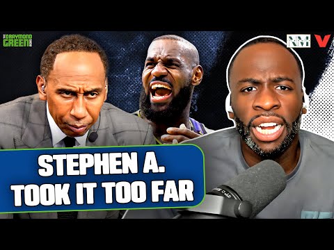 Draymond Green reacts to LeBron James confronting Stephen A. Smith for Bronny takes in Lakers win