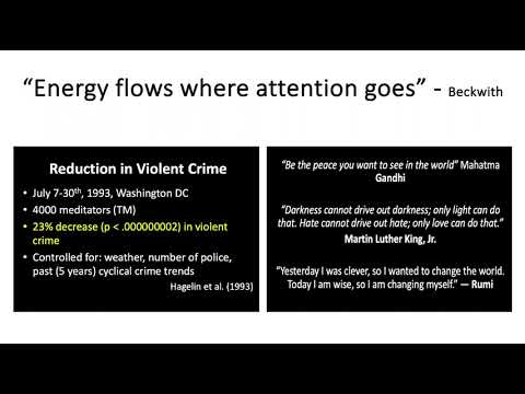 "Energy flows where attention goes" - Michael Beckwith