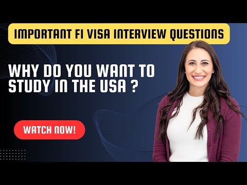 WHY DO YOU WANT TO STUDY IN USA?  | Important US F1 Visa Interview Question and Sample Answers