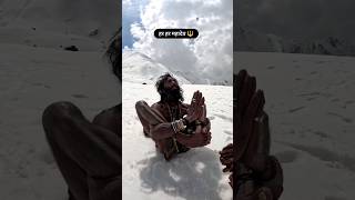 #kedarnath#sadhu#snow#viral