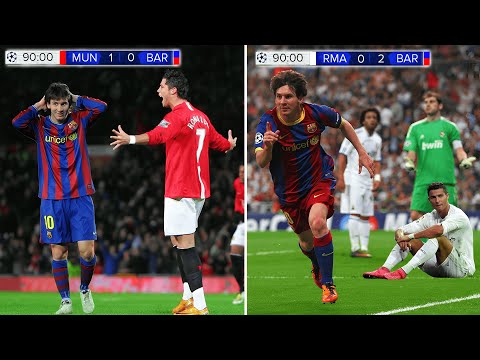 7 Cristiano Ronaldo vs Lionel Messi Champions League Matches That Shocked The World