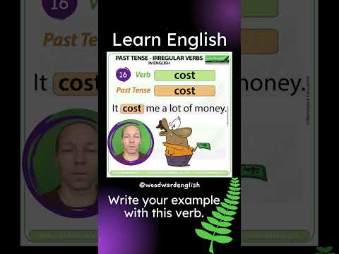 Past Tense of COST in English ✅ English Pronunciation of COST | Learn English Irregular Verbs