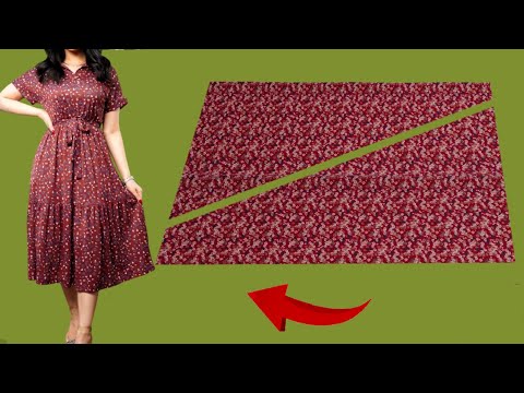 ⚘️Amazing Sewing Ideas❣️All Size 💃Sew This In 10 Minute ✨Summer Trends Dresses Sewing Tutorial ❣️