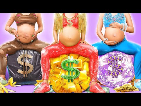 Rich 💎 Vs Poor 🤯 Vs Giga Rich 💰 Pregnant in Hospital By ChiLaLa, La La Life & La La Life Games 💖