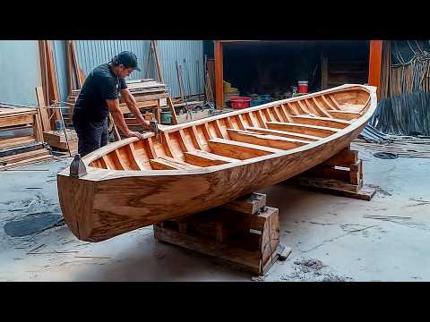 Man Makes Amazing Boat But Using Wooden Pegs | Start to Finish by ‪ @MustaqimMuhammadHatta