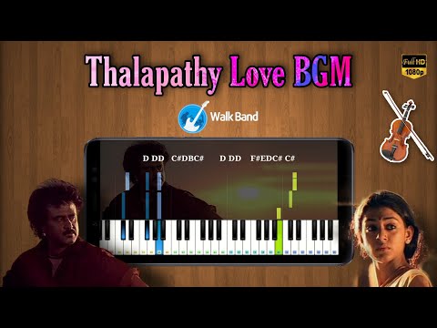 Thalapathy Love BGM in Piano | Rajinikanth | Ilaiyaraaja | Perfect Piano App