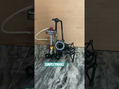 3d printed Stirling engine walks #shorts