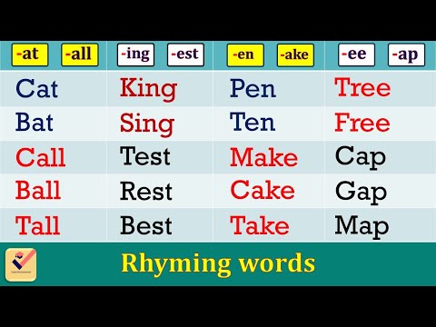 Rhyming words : 335+ Rhyming words in English | Vocabulary words | Spoken English | Mohan Saha