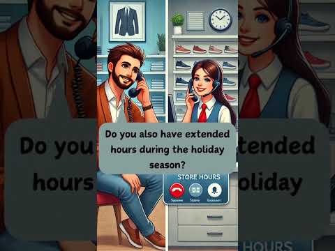 Inquiring about store Hours- Practical English Conversation. #learnenglish #englishconversation