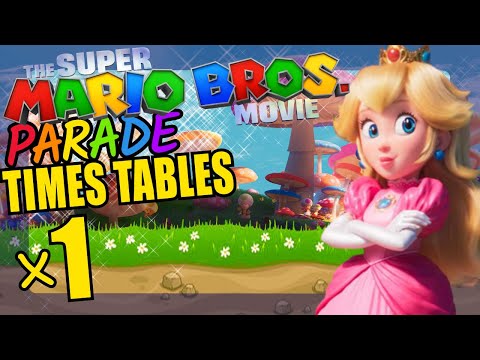 Super Mario Princess Peach Teaching Multiplication Times Tables x1 Educational Math Video for Kids