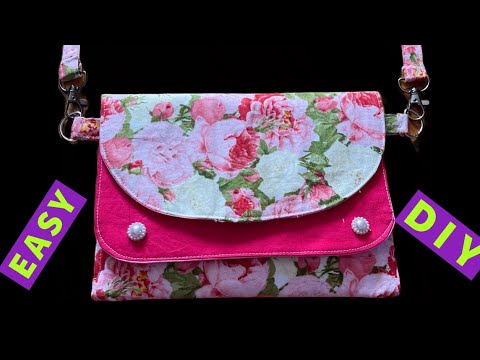 This  Is My Favorite Christmas Gift Idea/Easy 2 Tones Crossbody Bag Sewing Tutorial Step By Step