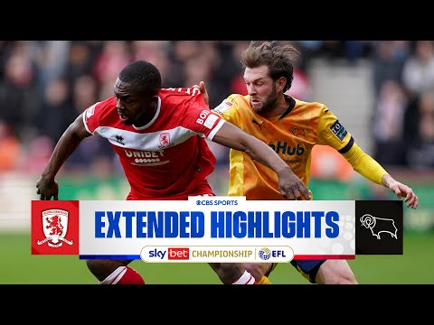 Middlesbrough vs. Derby County: Extended Highlights | EFL Championship | CBS Sports Golazo