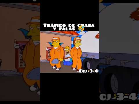 Tráfico de Grasa  Y Palas 🤣 #thesimpsons #homersimpson #funny #shorts #shortsfeed #shortsviral