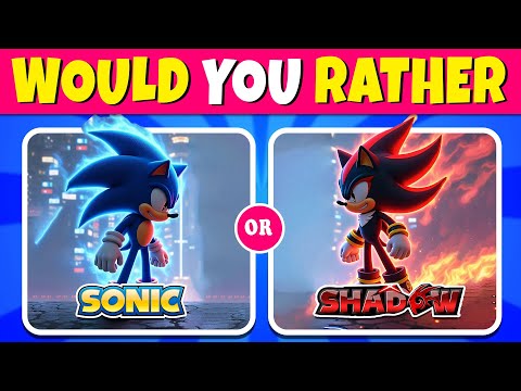 Would You Rather...? Sonic The Hedgehog 3 Edition 🦔🔵⚡️