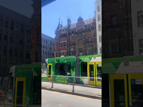 Melbourne tram with nice backdrop #travel #australia #exploreaustralia #visitmelbourne