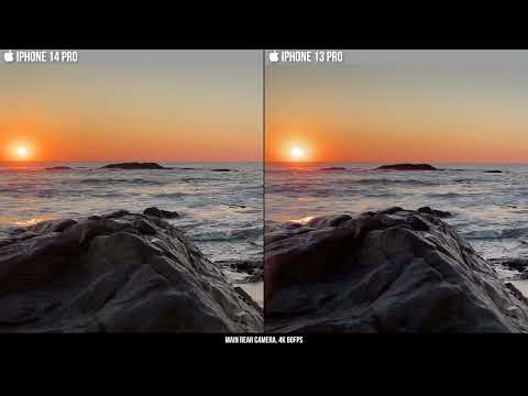 Apple iPhone 14 Pro vs 13 Pro Video Camera Test 4K 60 FPS. Side by Side Comparison.