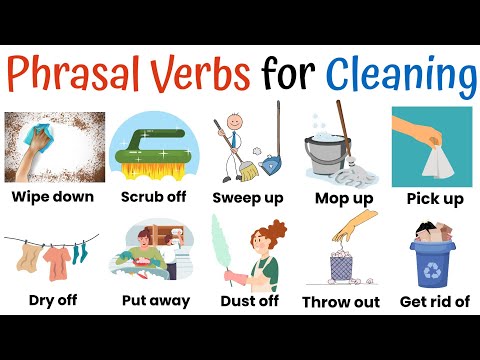 Learn Phrasal Verbs for Cleaning - Daily English Vocabulary