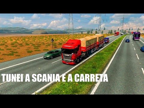 Tunei a scania série 5 e a carreta! - Mods na descrição - Vida Real no Euro Truck #8