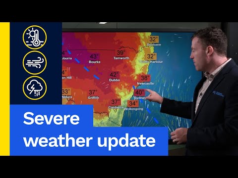 Severe Weather Update 28 January 2025: Heatwaves, damaging winds and severe storms in NSW today