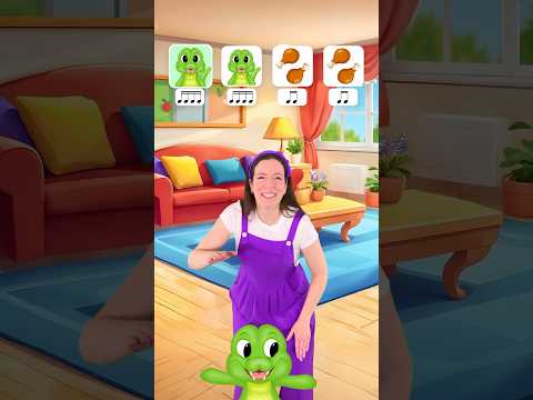 Rhythm clap along for kids/beginners 🐊💕 #rhythm #challenge #kids #music #learn #game