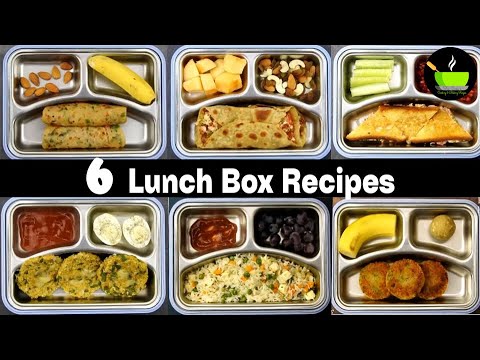 6  Tiffin Box Recipes | Kids Lunch Box Recipe |Tiffin Recipes | Healthy Indian Kids Lunch Box Recipe