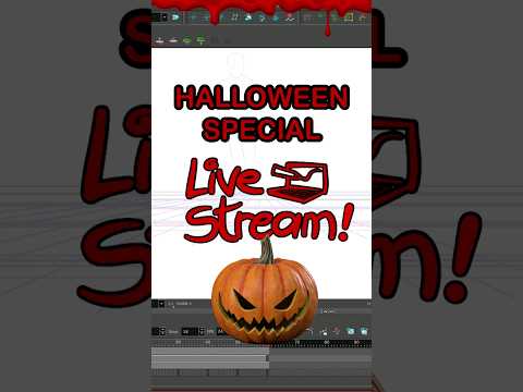 Do you wanna see me animate a Pumpkin? Well...see ya tomorrow! 🧟‍♀️👻😱 #halloween2023 #livestream