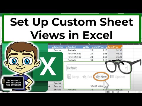 Set Up Custom Sheet Views in Excel