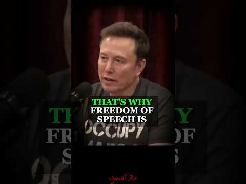 Elon Musk: Freedom of Speech is Essential 🗣️💪 #elonmusk #shortspeeches #shorts