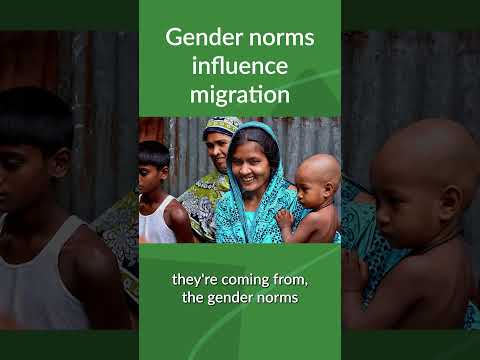 Gender norms influence migration #migration #gender #shorts