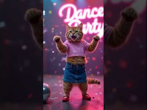 Cute Cat Dancing Video 😺 #cat #catdance #lovecats #catvideos #kittens #catlover #princesscat #kitten