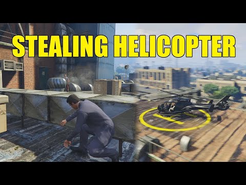 Stealing Helicopter | GRAND THEFT AUTO FIVE SERIES #26 GAMEPLAY - GTA 5 GTA V