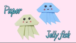 How to make paper jelly fish step by step | fish school project |#jellyfish #paperfish #origamifish