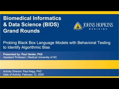 Informatics Grand Rounds with Dr. Paul Heider